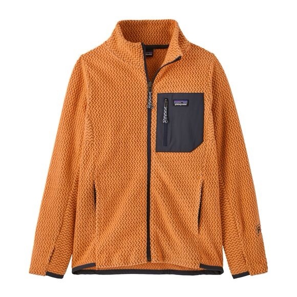 Kids Patagonia Vibrant Orange Fleece Pullover